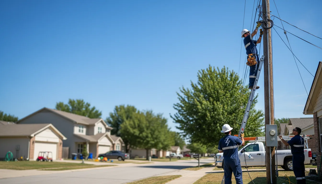 Residential electrician providing installation services in Augusta, KS